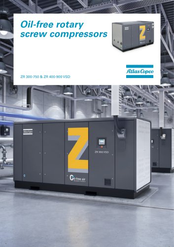 Oil-free rotary screw compressors ZR 300-750 & ZR 400-900 VSD