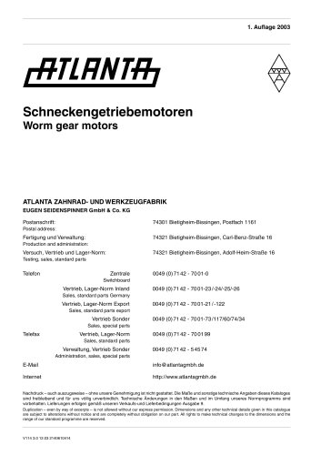 Schneckengetriebemotoren