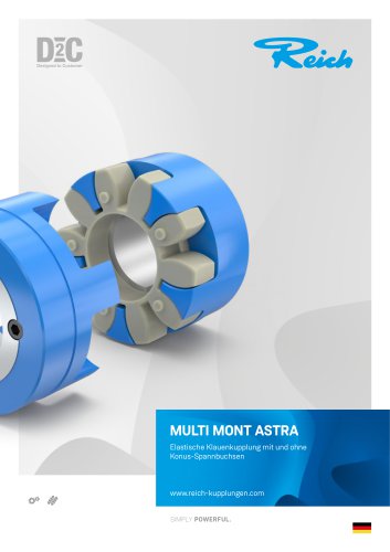 MULTI MONT ASTRA | MMA - Drehelastische Klauenkupplung