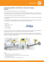 Technisches Datenblatt M-Bus Zähler