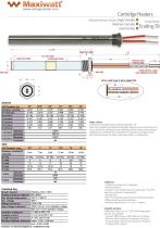 T8 - Cartridge Heater Circular Flange Ending T8