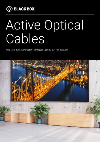 Active Optical Cables (AOC) for Pro AV applications