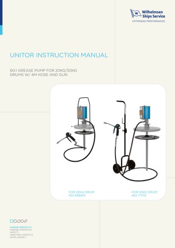 UNITOR INSTRUCTION MANUAL