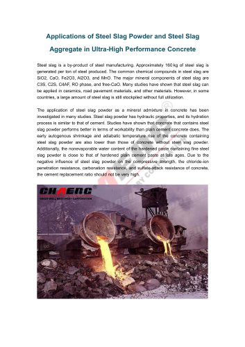 Applications of Steel Slag Powder and Steel Slag Aggregate in Ultra-High Performance Concrete