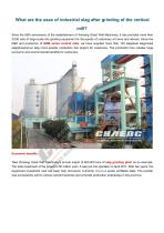 CHAENG+Slag vertical mill+steel&cement industry+High efficiency and environmental protection