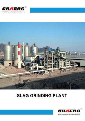 Slag grinding plant