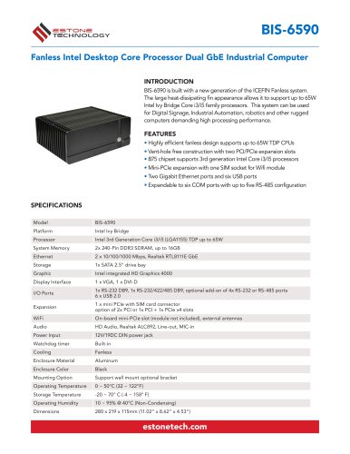 BIS-6590 Datasheet