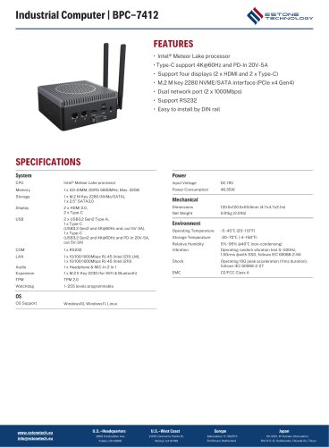 BPC-7412 Datasheet