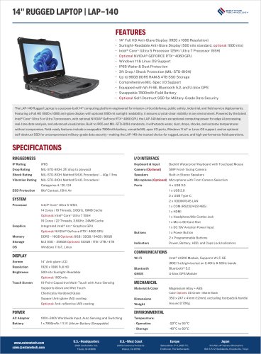 LAP-140 Datasheet