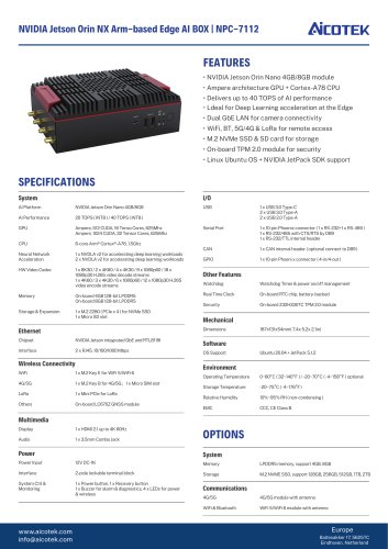 NPC-7112 Datasheet