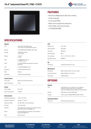 PNC-CXX75 Datasheet