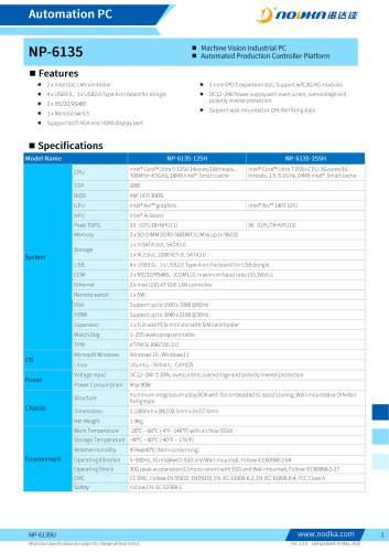 NP-6135 Ultra Datasheet
