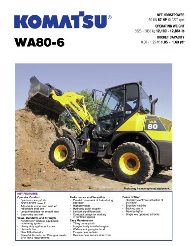 Wheel Loaders WA80-6