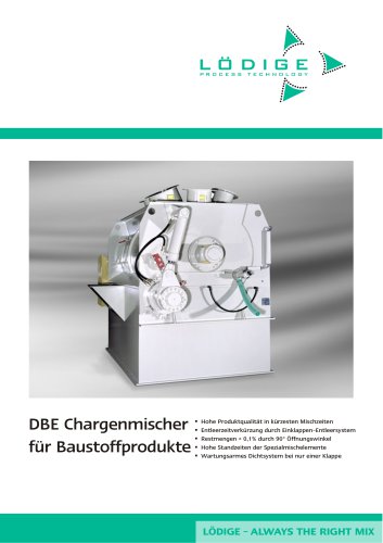 DBE Chargenmischer für Baustoffprodukte