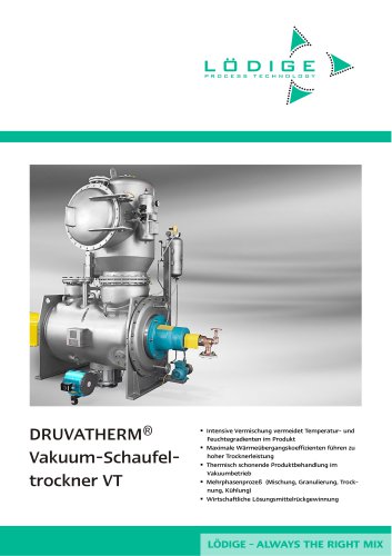 DRUVATHERM® Vakuum-Schaufeltrockner VT