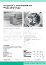 Pflugschar - Labor-Mischer mit Wechseltrommeln-2