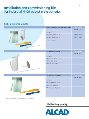 Installation and commissioning kits