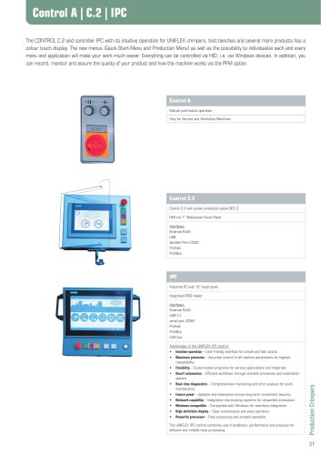 Production crimpers &ndash; Control A-C.2-IPC 