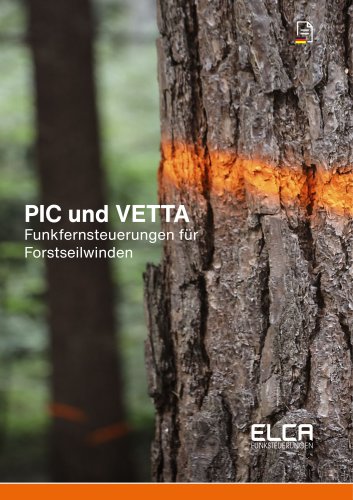 E1 PIC und VETTA funkfernsteuerungen f&uuml;r forstseilwinden