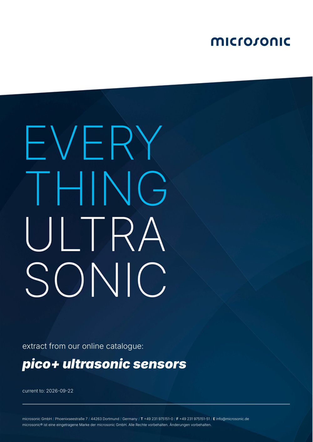 pico+ ultrasonic sensors - microsonic