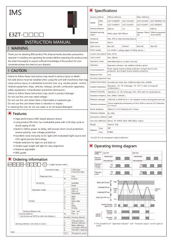 Photoelectric sensor E3ZT series