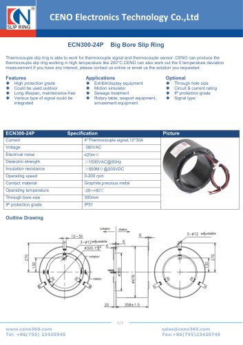 CENO Big Bore Slip Ring ECN300-24P