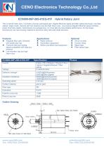 CENO Hybrid slip ring with fiber optic channel ECN000-06P-26S-01EG-01F