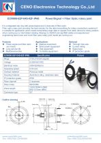 CENO IP66 Slip ring with fiber optic signal  ECN000-02P-04S-02F-IP66