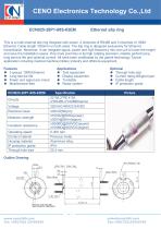 CENO Multi channel slip ring Gigabit RS485 ECN025-28P1-08S-03EM