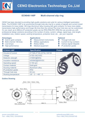 CENO Swivel with more than 100 channel ECN040-148P