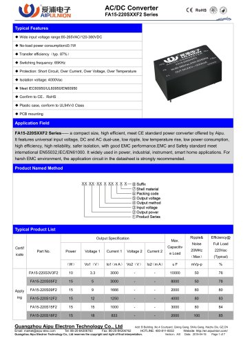 FA15-220SXXF2 Series