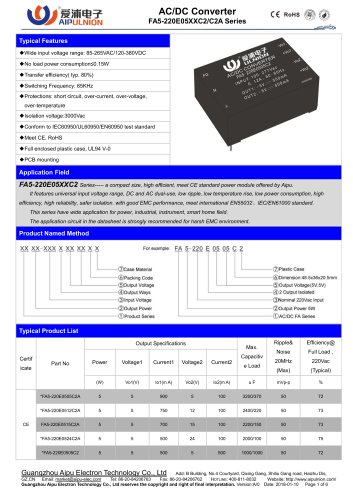 FA5-220EXXXXC2 Series