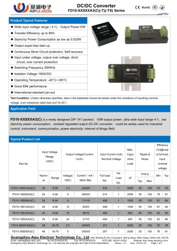 FD10-XXSXXA3(C) Series