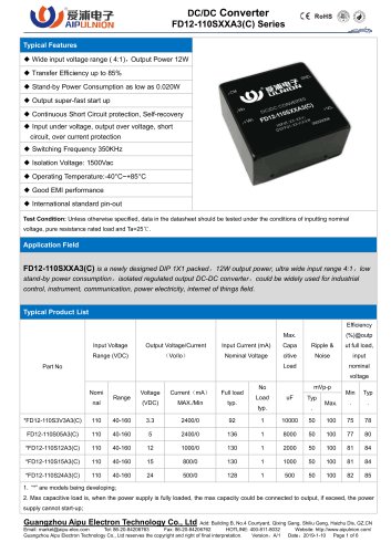 FD12-110SXXA3(C) Series