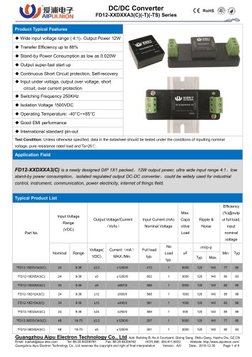 FD12-XXDXXA3(C) Series