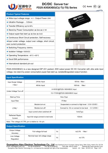 FD25-XXSXXB3(C) Series