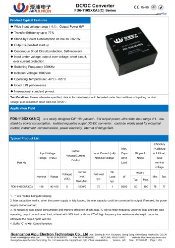 FD6-110SXXA3(C) Series