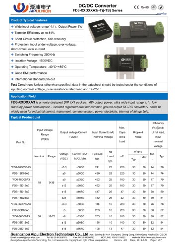 FD6-XXDXXA3 Series