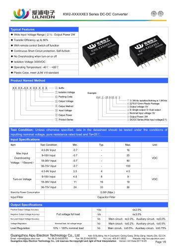 KW2-XXXXXE3 Series