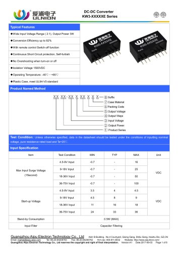 KW3-XXXXXE Series