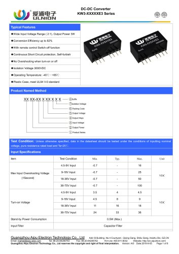 KW3-XXXXXE3 Series