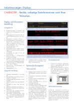 Textinformationsdisplay CHARACTER-2
