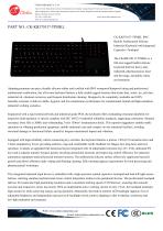 Waterproof Antibacterial silicone rubber keyboard with integrated touchpad mouse with backlight