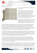 Waterproof Customized 49 keys industrial stainless steel panel mount keypad
