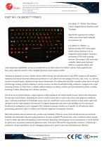 Waterproof Military silicone rubber VESA holes mount vehicle keyboard