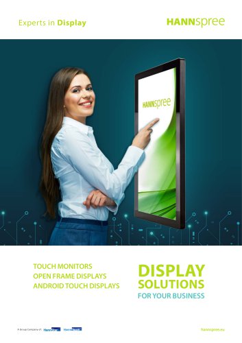 HANNspree Touch Displays Leaflet