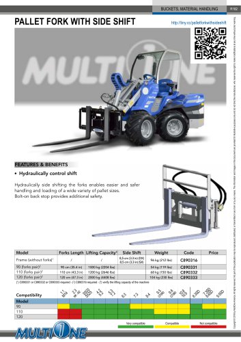 PALLET FORK WITH SIDE SHIFT