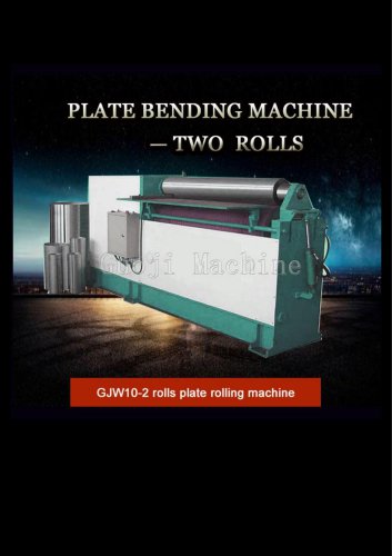 two rolls plate bending rolling machine