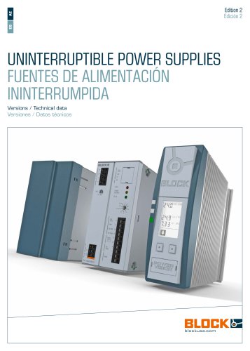 UNINTERRUPTIBLE POWER SUPPLIES