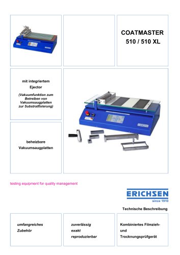 Technische Beschreibung COATMASTER 510